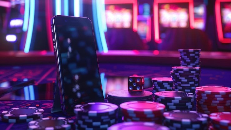 Mobile interface showing Casino Hold'em table selection on sirmenang login